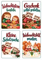 Vorschau - Bildkarten - Adventskalender für Kinder: 24 Weihnachtsaktivitäten + 6 Blankokarten | A4 und A6 Weihnachtskarten - Seite 3