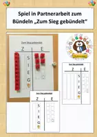 Vorschau - Spiele - Spiel zum Bündeln in Partnerarbeit "Zum Sieg gebündelt" - Deckblatt