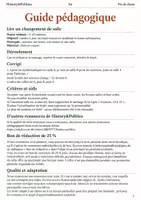 Aperçu - Feuilles d'exercices - Lire un changement de salle fiche méthode 6e - Page 1