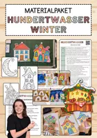 Vorschau - Unterrichtsreihen - Materialpaket: Hundertwasser im Winter – Unterrichtsreihe, UB-Stunde und Material - Deckblatt