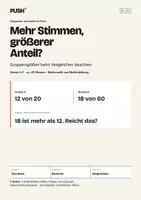 Vorschau - Stundenentwürfe - Anteile vergleichen – Arbeitsblätter mit Lösungen Kl. 6–7 - Deckblatt