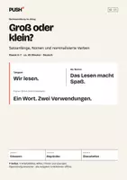Vorschau - Stundenentwürfe - Großschreibung prüfen – Arbeitsblätter mit Lösungen Kl. 6–7 - Deckblatt