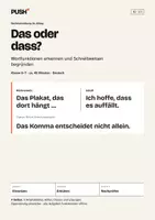 Vorschau - Stundenentwürfe - Das und dass – Arbeitsblätter mit Lösungen Kl. 6–7 - Deckblatt