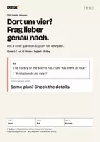 Vorschau - Stundenentwürfe - Clear up a plan – Arbeitsblätter mit Lösungen Kl. 6–7 - Deckblatt