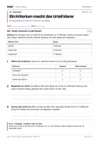 Vorschau - Stundenentwürfe - Urteil und Beleg – Arbeitsblätter mit Lösungen Kl. 7–8 - Seite 3