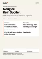 Vorschau - Stundenentwürfe - Spoilerfrei rezensieren – Arbeitsblätter mit Lösungen Kl. 7–8 - Deckblatt