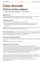 Vista previa - Hojas de trabajo - Fechas antes de Cristo ficha de Historia 1.º ESO - página 1