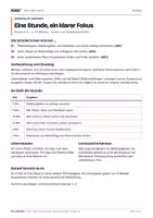 Vorschau - Stundenentwürfe - Einen Ablauf planen – Arbeitsblätter mit Lösungen Kl. 5–6 - Seite 1