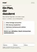 Vorschau - Stundenentwürfe - Lernzeit anpassen – Arbeitsblätter mit Lösungen Kl. 6–7 - Deckblatt