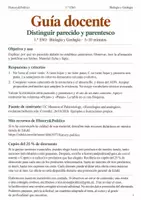 Vista previa - Hojas de trabajo - Parecido y parentesco biológico ficha 1.º ESO - página 1