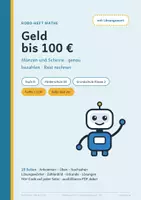 Vorschau - Arbeitsblätter - Geld bis 100 € – Stufe D – Robo-Heft Mathe, Förderschule GE, Klasse 2, DaZ - Seite 1