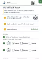 Vorschau - Arbeitsblätter - Gefühle erkennen und benennen – Stufe A–C – Robo-Heft Sachthema, Förderschule GE - Seite 3