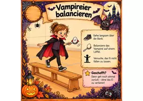 Vorschau - Bildkarten - Bildkarten Halloween Bewegungsstationen / Sport / Grundschule - Seite 1