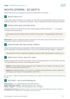 Vorschau - Merkblätter - Richtig zitieren | Kostenloses Merkblatt Klasse 7–10 | Direkte & indirekte Zitate - Seite 1