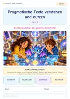Vorschau - Unterrichtsreihen - Deutsch 6. Klasse Pragmatische Texte verstehen und nutzen - Deckblatt