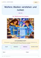 Vorschau - Unterrichtsreihen - Deutsch 6. Klasse Weitere Medien verstehen und nutzen - Deckblatt