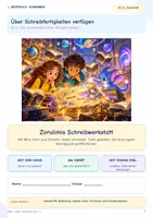 Vorschau - Unterrichtsreihen - Deutsch 6. Klasse Über Schreibfertigkeiten bzw. -fähigkeiten verfügen - Deckblatt