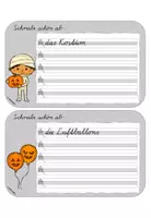 Vorschau - Stationenlernen - Abschreibkartei Halloween | SAS, VA und GS - Seite 3
