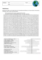 Vorschau - Arbeitsblätter - Erdkunde-Suchsel – Vulkanismus, Plattentektonik - Deckblatt