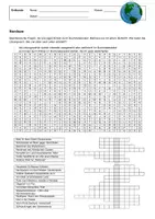 Vorschau - Arbeitsblätter - Erdkunde-Suchsel – Nordsee, Wattenmeer, Ebbe und Flut - Deckblatt