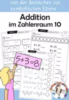 Vorschau - Arbeitsblätter - Einführung Addition im Zahlenraum 10 - 1.Klasse - Deckblatt