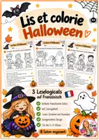Vorschau - Arbeitsblätter - Lis et Colorie - Halloween - Deckblatt