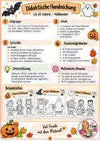 Vorschau - Arbeitsblätter - Lis et Colorie - Halloween - Seite 1