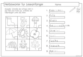 Vorschau - Arbeitsblätter - Herbst: Lesen & Rechnen (1. & 2. Klasse) - Seite 2