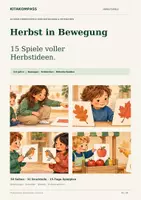 Vorschau - Fördermaterial/Inklusion - Herbst in Bewegung - 15 Kita-Spiele | Bewegung, Wahrnehmung & Miteinander | 3-6 Jahre - Deckblatt