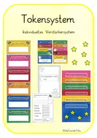 Vorschau - Arbeitsblätter - Individuelles Tokensystem / Verstärkersystem / Belohnungssystem - Deckblatt