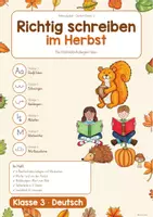 Vorschau - Arbeitsblätter - FRESCH Rechtschreibung Klasse 3/4 Herbst – Arbeitsheft differenziert mit Lösungen - Seite 1