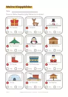 Vorschau - Arbeitsblätter - Klappbilder Weihnachten | 12 Faltbilder mit Überraschung, 3-fach differenziert: fertig, selbst erfinden, eigenes Bild | Ausmalen & Falten ohne Schere | Feinmotorik, Förderschule, Autismus & Grundschule - Seite 3