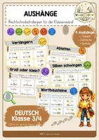 Vorschau - Poster - FRESCH Rechtschreibstrategien Aushänge Klasse 3/4 – Plakate, Tafelmaterial - Deckblatt
