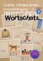 Vorschau - Spiele - Click & Go: J-Wörter - Lesen und Artikel üben | interaktive pdf - Deckblatt