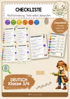Vorschau - Poster - FRESCH Rechtschreib-Checkliste Klasse 3/4 – Karte für die Federtasche - Deckblatt
