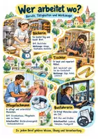 Vorschau - Merkblätter - Berufe und Arbeitsorte Spickzettel - Sachunterricht Klasse 3–4 - Seite 1