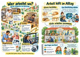 Vorschau - Merkblätter - Berufe und Arbeitsorte Spickzettel - Sachunterricht Klasse 3–4 - Seite 3