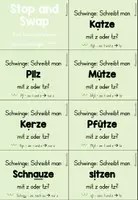 Vorschau - Spiele - Stop and Swap Silben schwingen FRESCH – 39 Karten mit Lösungen | Rechtschreibstrategien Klasse 3/4 - Seite 2