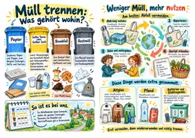 Vorschau - Merkblätter - Müll trennen und vermeiden Spickzettel - Sachunterricht Klasse 3–4 - Seite 3