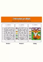Vorschau - Unterrichtsreihen - Lese-Malbilder Wörter mit ei – 3 Stufen differenziert | Lesen, Ergänzen, Silben | 12 Malbilder mit Lösungen - Seite 3