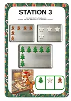 Vorschau - Stationenlernen - Weihnachts-Rallye Vorschule – Mathe-Stationenlauf | 10 Stationen zum Zählen & Malen | 11 Seiten - Seite 3