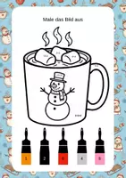 Vorschau - Arbeitsblätter - Wintermathe 1. Klasse | 3 Schwierigkeitsstufen | Differenziertes Materialpaket – 45 Seiten - Seite 3