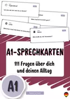 Vorschau - Arbeitsblätter - A1 Sprechkarten – Deutsch sprechen üben (111 Karten) - Deckblatt