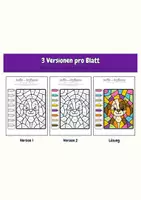 Vorschau - Unterrichtsreihen - Lese-Malbilder Wörter mit eu und äu – 3 Stufen differenziert | Lesen, Ergänzen, Silben | 12 Malbilder mit Lösungen - Seite 3