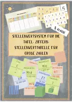 Vorschau - Mal- und Bastelvorlagen - Stellenwertsystem für die Tafel Stellenwerttafel Große Zahlen - Deckblatt