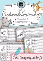 Vorschau - Fördermaterial/Inklusion - Abschreibkartei SAS (Schulausgangsschrift) | Alphabet - Deckblatt
