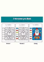Vorschau - Unterrichtsreihen - Lese-Malbilder Lautgruppen Komplettpaket – 10 Lautgruppen in 3 Stufen | sch, ei, au, ie, eu/äu, ch, sp/st, ä ö ü, ck/tz, Doppelkonsonanten | 120 Malbilder mit Lösungen - Seite 3