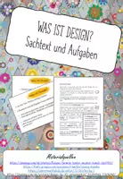 Vorschau - Arbeitsblätter - Was ist Design? - Deckblatt