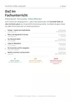Vorschau - Arbeitsblätter - Geschichte Politik einfache Sprache DaZ 6 - Deckblatt