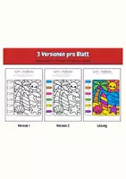 Vorschau - Unterrichtsreihen - Lese-Malbilder Wörter mit sp und st – 3 Stufen differenziert | Lesen, Ergänzen, Silben | 12 Malbilder mit Lösungen - Seite 3